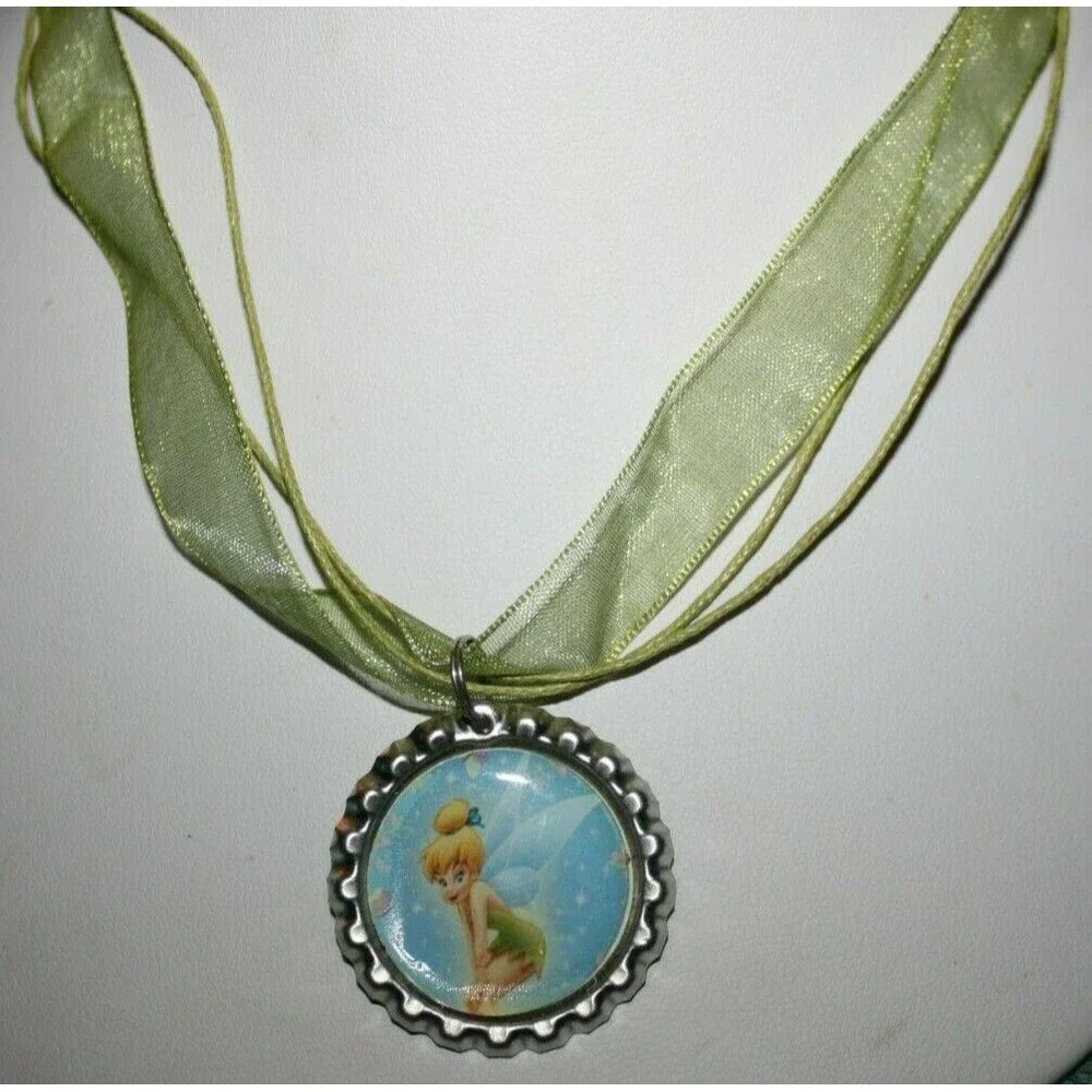 SET OF THREE BOTTLE CAP NECKLACES GIRL'S TEENS NEW HANDMADE